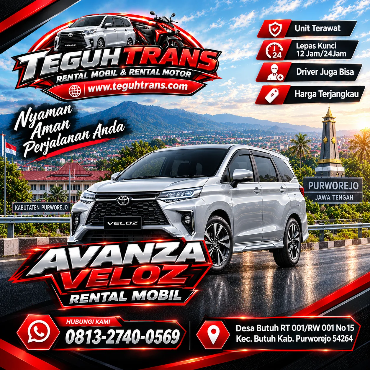 Rental Mobil Avanza Veloz TEGUH TRANS