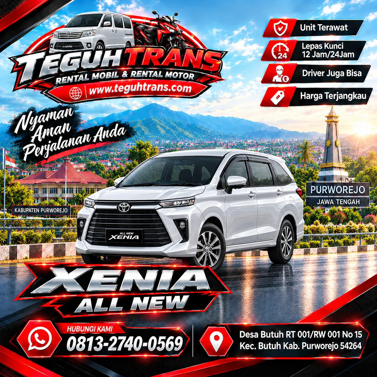 Rental Mobil Xenia New TEGUH TRANS